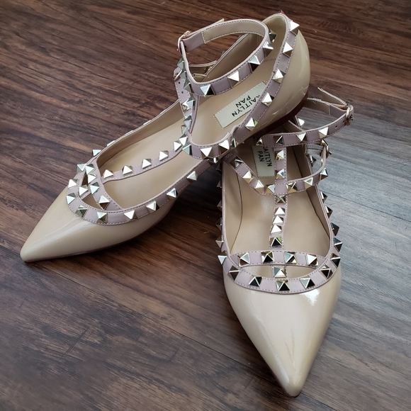 Kaitlyn Pan Rockstud Caged Flats - Picture 2 of 6